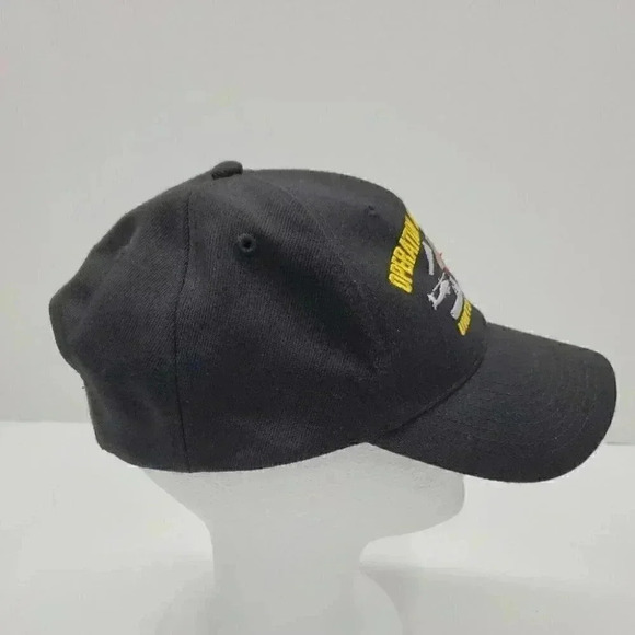 Operation Iraqi Freedom Wool Blend Black Men's Hat Adjustable - Picture 4 of 6
